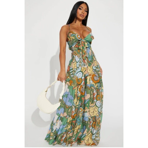 Fashion Nova Green Jumpsuit Chic and Versatile - Picture 1 of 13